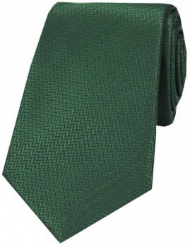 Green Herringbone Tie