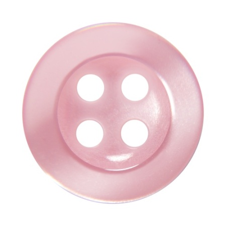 Pack of 12 Pink Shirt Buttons 11mm 4 Hole