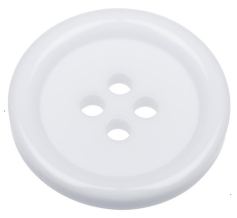 23mm White Buttons with 4 Holes