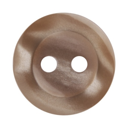 Pack of 12 Camel Brown 2 Hole Buttons 11mm