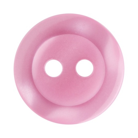 Pack of 12 Pink 2 Hole Buttons 11mm