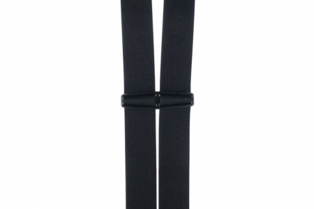 Black Trouser Braces with Plastic Back