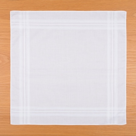 Boxed Set 6 White Handkerchiefs