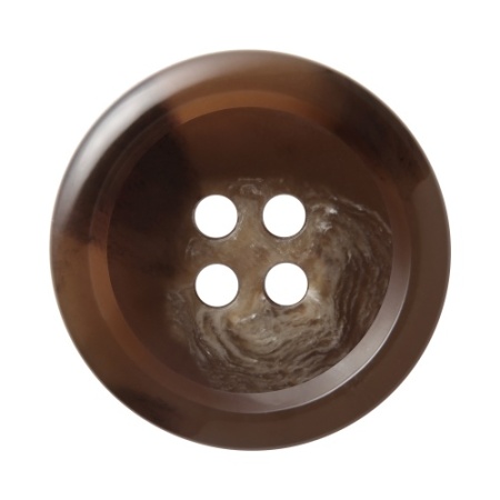 Pack of 6 Brown 20mm Flat Variegated Buttons