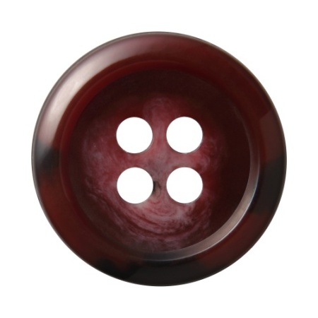 Pack of 6 Burgundy 15mm Flat Variegated Buttons