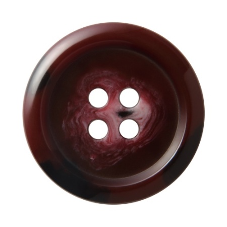 Pack of 6 Burgundy 20mm Flat Variegated Buttons