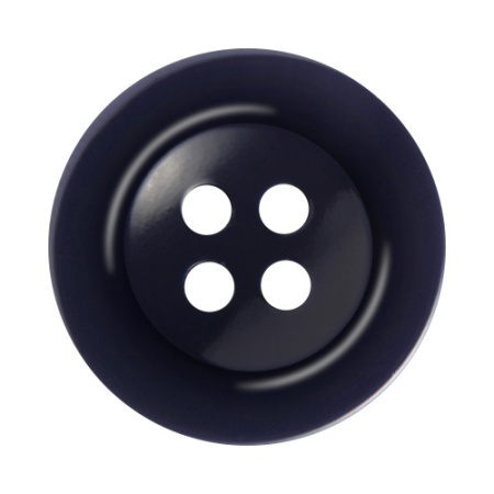 Pack of 6 Dark Blue 19mm Domed Eco Buttons