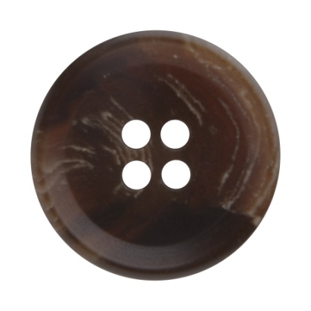 Pack of 6 Dark Brown Mottled Effect Buttons 20mm