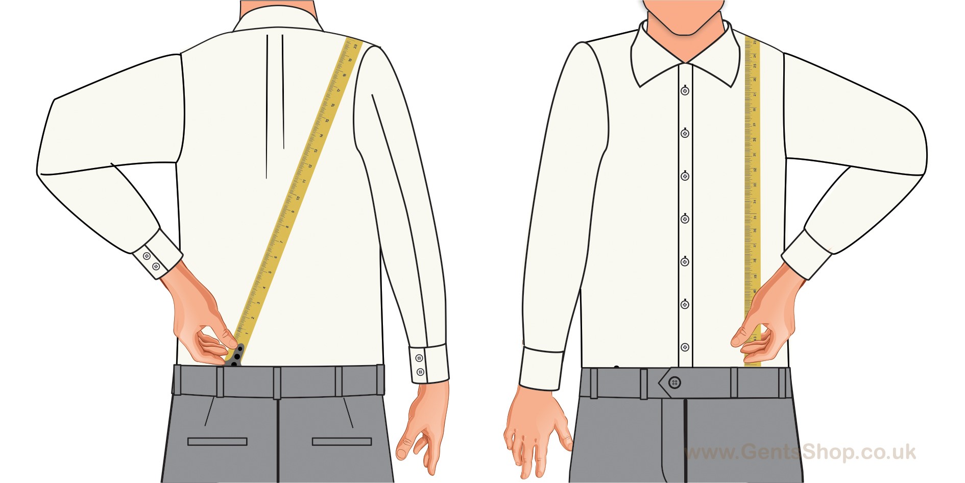 What Size Trouser Braces Do I Need? Braces size guide - Gents Shop