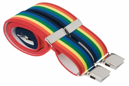 Bright Rainbow Trouser Braces