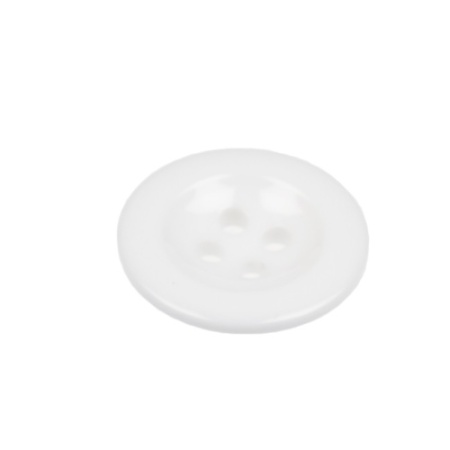 Pack of 6 White Sew on Buttons for Braces Trousers