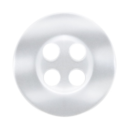 Pack of 12 White Shirt Buttons 11mm 4 Hole